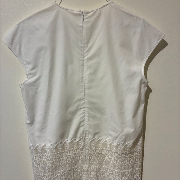 Giambattista Valli 100% Cotton Tunic Blouse with Lace Accents - Women's XS - Picture 5 of 9